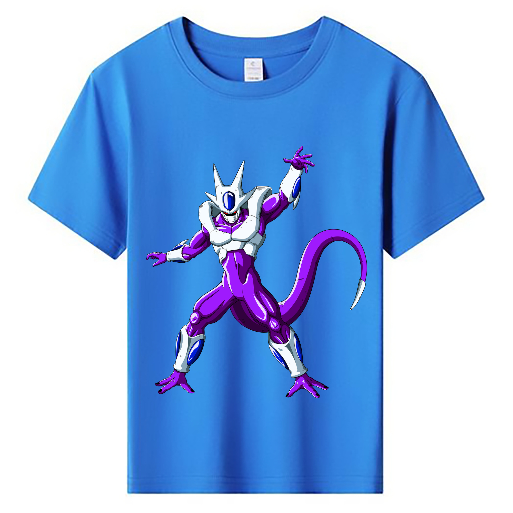 （画像用） ドラゴンボール クウラ DRAGON BALL Cooler Coora 綿100％キッズTシャツ（フロントプリント）